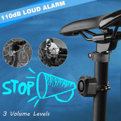 Secure Your Ride: 110dB Rechargeable Bike Alarm with Remote - Anti-Theft Motion Sensor