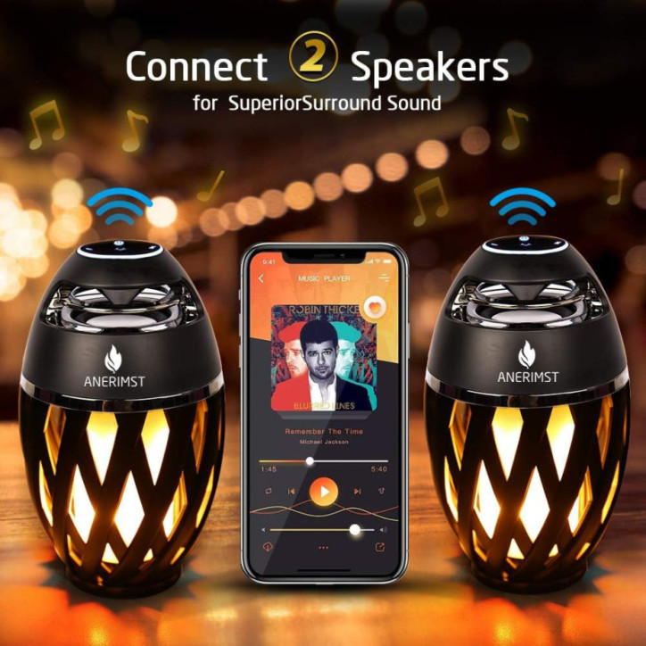 Anerimist Outdoor Bluetooth Speaker: Waterproof Torch & Lantern - Perfect Gift for Dad! Anerimist Outdoor Bluetooth Speaker: Waterproof Torch & Lantern - Perfect Gift for Dad!