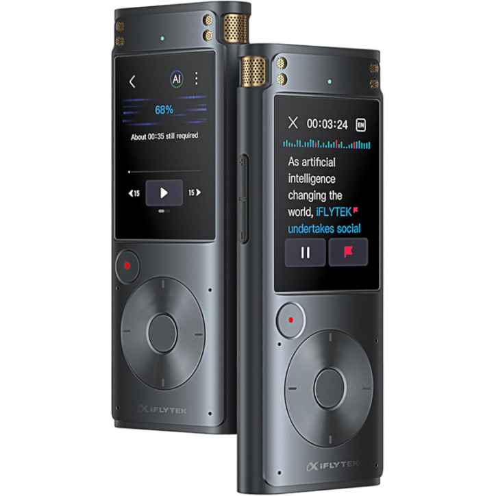 iFLYTEK AI Voice Recorder: Offline Transcription, 5 Languages, Noise Reduction - Perfect for Meetings & Learning! iFLYTEK AI Voice Recorder: Offline Transcription, 5 Languages, Noise Reduction - Perfect for Meetings & Learning!