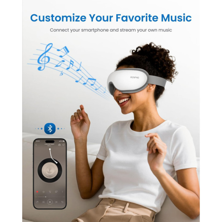 RENPHO Eyeris 1 Eye Massager with Heat: Relieve Eye Strain & Relax - FSA/HSA Approved RENPHO Eyeris 1 Eye Massager with Heat: Relieve Eye Strain & Relax - FSA/HSA Approved