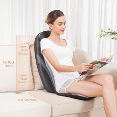 Coussin de Massage Shiatsu Snailax avec Chaleur – Confort Bureau