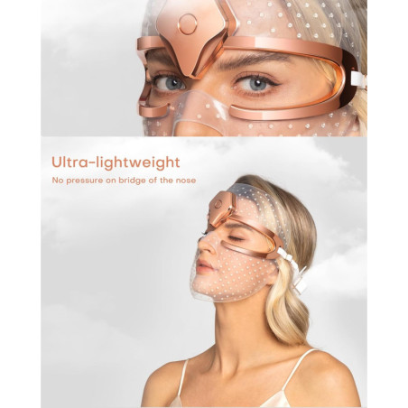 NEWKEY Ultra-Lightweight Cordless Red Light Therapy Mask for Skin