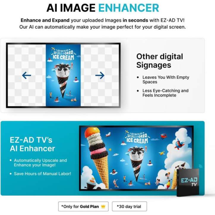 EZ-AD 4K Digital Signage Player: Cloud Control, Auto-Post, Free Plan & Mobile App! EZ-AD 4K Digital Signage Player: Cloud Control, Auto-Post, Free Plan & Mobile App!