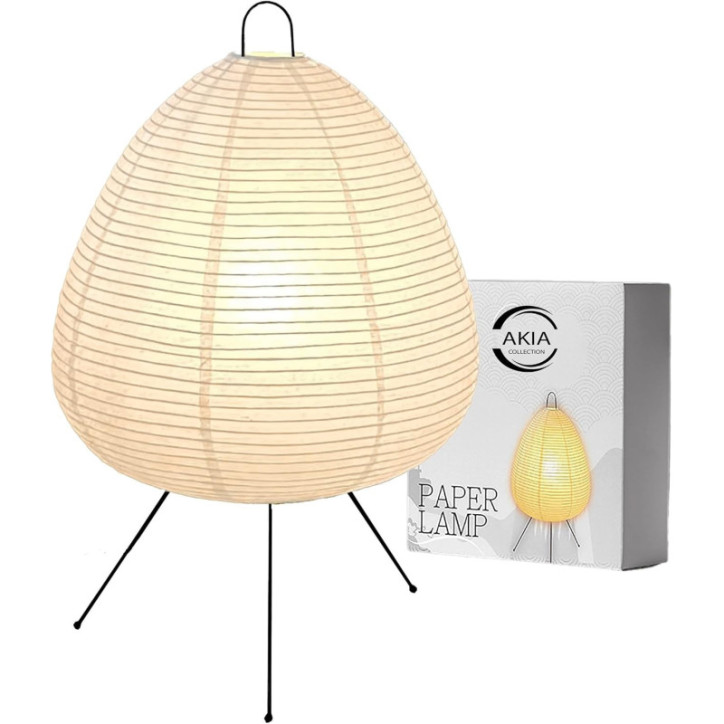 Akari Style Rice Paper Lamp: Dimmable Japanese Lantern for Cozy Japandi Home Decor Akari Style Rice Paper Lamp: Dimmable Japanese Lantern for Cozy Japandi Home Decor