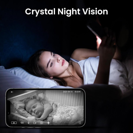 Cinnado 2K Indoor Security Camera: 360° View, 2-Way Audio, & Alexa Ready!