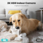 Caméra de Surveillance Intérieure Litokam 2K : 360°, Suivi Auto, Vision Nocturne, Idéale Bébé & Animaux Caméra de Surveillance Intérieure Litokam 2K : 360°, Suivi Auto, Vision Nocturne, Idéale Bébé & Animaux