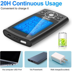 Belifu Dual Channel TENS EMS Muscle Stimulator - 24 Modes Pain Relief