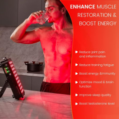 Bestqool 105W Red Light Therapy Panel: Dual Chip LED for Face, Body & Pain Relief