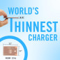 AquaVault ChargeCard: Slim Wallet Powerbank - Rose Gold, Fast Charge, Universal USB-C/Micro-USB AquaVault ChargeCard: Slim Wallet Powerbank - Rose Gold, Fast Charge, Universal USB-C/Micro-USB