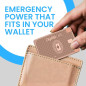 AquaVault ChargeCard: Slim Wallet Powerbank - Rose Gold, Fast Charge, Universal USB-C/Micro-USB AquaVault ChargeCard: Slim Wallet Powerbank - Rose Gold, Fast Charge, Universal USB-C/Micro-USB