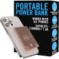 AquaVault ChargeCard: Slim Wallet Powerbank - Rose Gold, Fast Charge, Universal USB-C/Micro-USB AquaVault ChargeCard: Slim Wallet Powerbank - Rose Gold, Fast Charge, Universal USB-C/Micro-USB