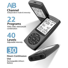 TENS Unit Muscle Stimulator - 22 Modes EMS for Pain & Muscle Relief