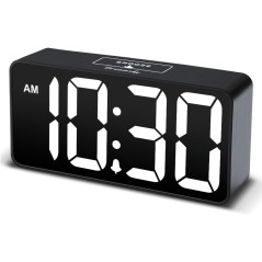 DreamSky Small Digital Alarm Clock with Large Display & USB Charging