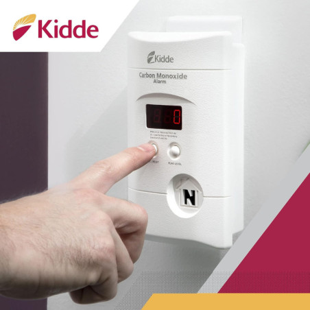 Kidde Carbon Monoxide Detector: Digital Display, Battery Backup - Peace of Mind!