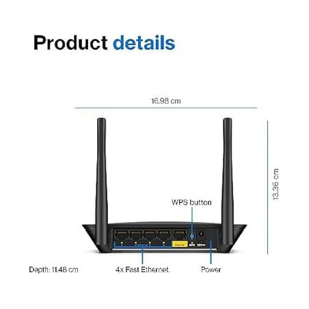Linksys E5400 AC1200: Routeur WiFi Double Bande Rapide et Sécurisé pour Toute la Maison