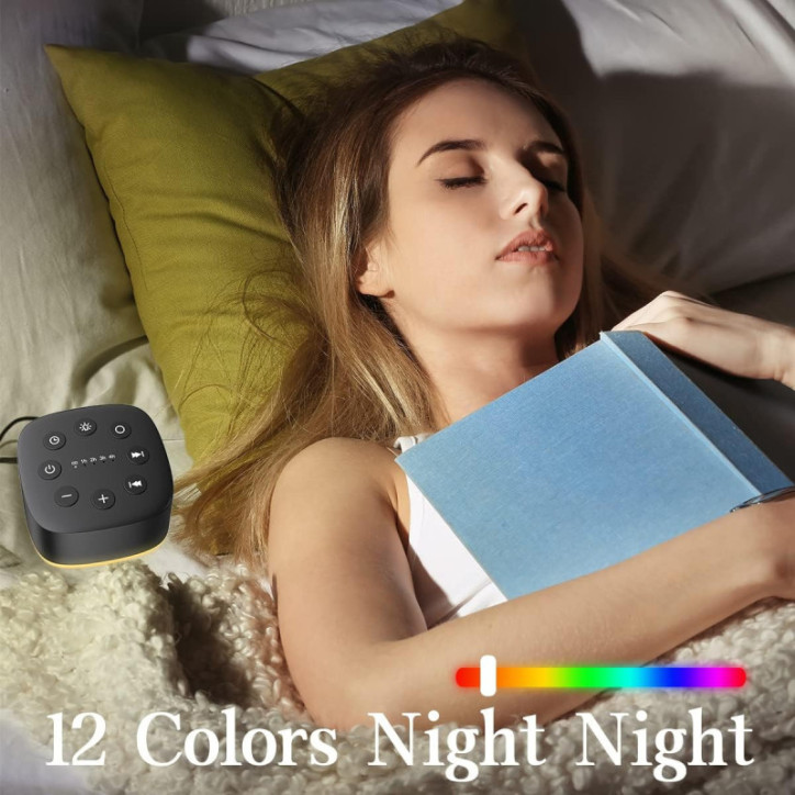 Meditation Sound Machine: 30 Soothing Sounds, Night Light & Timer - Perfect for Sleep & Relaxation