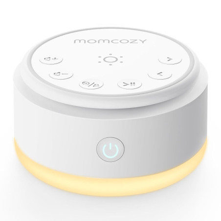 Momcozy Baby Sound Machine: Sleep Soundly with 20 Sounds & Warm Night Light