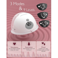 Tire-lait électrique portable Momcozy M5, confort bébé, double-flange