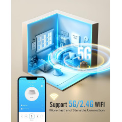 oneisall 5G WiFi Automatic Cat Feeder - 20 Cups, APP Control for 2 Cats