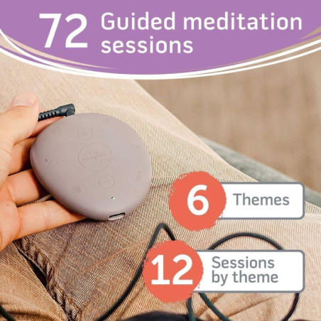 Morphee Zen: Portable Meditation Device - 72 Guided Sessions for Stress Relief & Relaxation