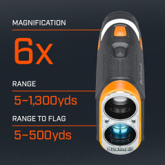 Bushnell Golf Tour V6 Shift Laser Rangefinder - 1300Y, Slope & Mag Mount