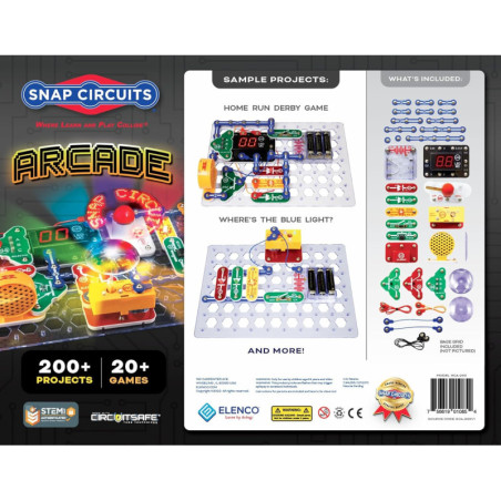 Snap Circuits Arcade: Kit Électronique STEM - 200+ Projets Amusants & Éducatifs pour Enfants 8+