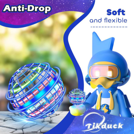 Tikduck Flying Orb Ball: Hand-Controlled Drone Toy for Kids & Adults - Indoor/Outdoor Fun!
