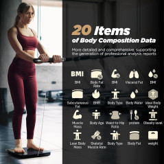 RunSTAR Smart Body Scale with 8 Electrodes – BMI & Fat % Measurement