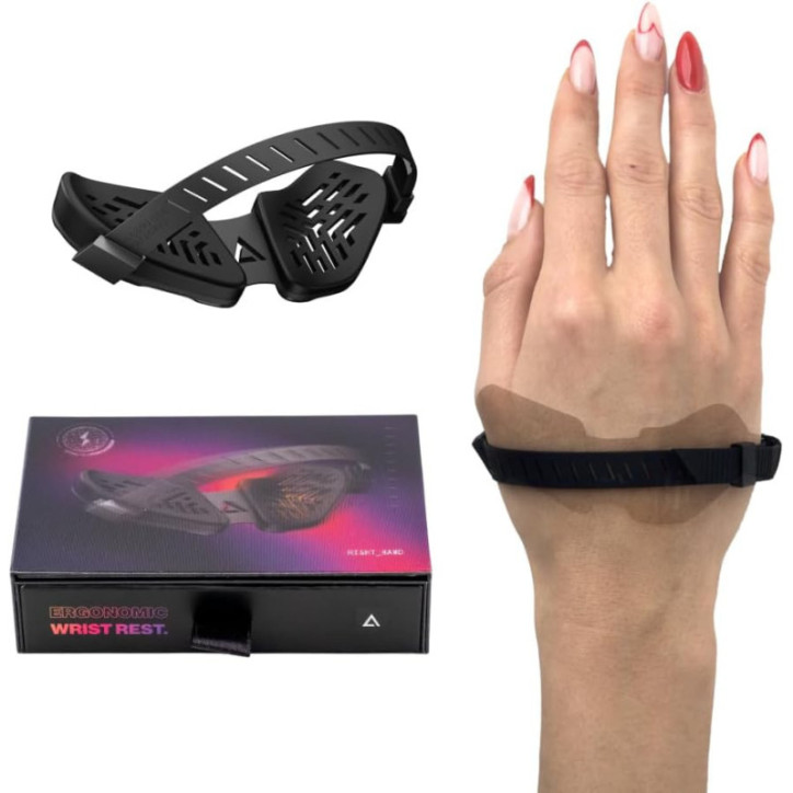 Carpio G2.0 DELTAHUB: Repose-Poignet Ergonomique Gaming - Confort Inégalé, Anti-Fatigue (Droitier, Large, Noir) Carpio G2.0 DELTAHUB: Repose-Poignet Ergonomique Gaming - Confort Inégalé, Anti-Fatigue (Droitier, Large, Noir)