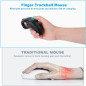 Wireless Finger Trackball Mouse with Laser Pointer - Ergonomic Handheld USB for Presentations! Wireless Finger Trackball Mouse with Laser Pointer - Ergonomic Handheld USB for Presentations!