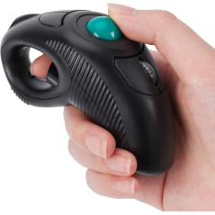 Welspo Wireless USB Finger Trackball Mouse with Laser Pointer