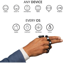 Tap Strap 2: Wearable Keyboard, Mouse & Air Gesture Controller