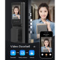 Serrure Connectée 3D Face & Paume: Sécurité Ultime avec Vidéo, WiFi & Contrôle App