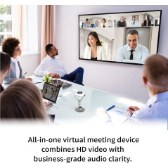 j5create 360° Meeting Webcam: Crystal-Clear 1080P Video & Superior Audio for Pro Conferencing