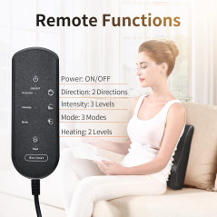 Boriwat Heated Back Massager: 3D Kneading for Neck, Shoulders & Legs - FSA/HSA Approved!
