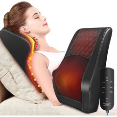 Boriwat Coussin Massant Chauffant 3D pour Douleurs Corporelles