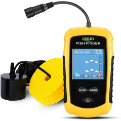 LUCKY Portable Kayak Fish Finder - Handheld Sonar with LCD Display
