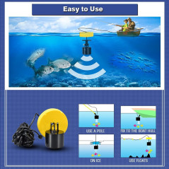 LUCKY Portable Kayak Fish Finder - Handheld Sonar with LCD Display