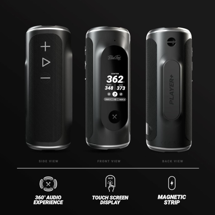 Blue Tees Golf Player+ GPS Speaker: Touchscreen, 40,000+ Courses, Waterproof - Level Up Your Game! Blue Tees Golf Player+ GPS Speaker: Touchscreen, 40,000+ Courses, Waterproof - Level Up Your Game!