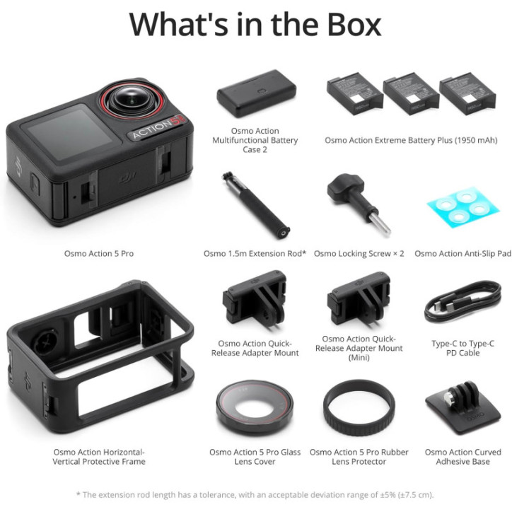 DJI Osmo Action 5 Pro Adventure Combo: 4K, 12H Battery, Dual Screen - Capture Your Best!
