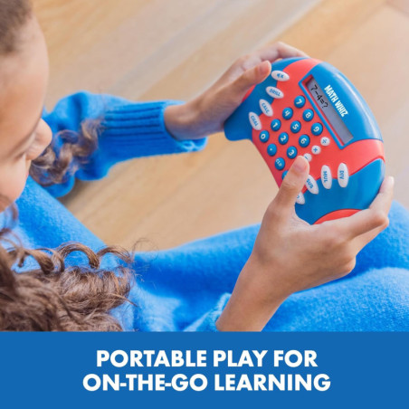 Math Whiz Handheld Game: Ace Addition, Subtraction, Multiplication & Division! STEM Learning Fun for Kids 6+