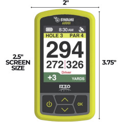 Izzo Swami 6000 GPS Golf Portable – Étanche, 38 000 Parcours