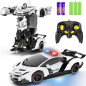 FDJ Transforming Police Car Robot: RC Car Fun with Lights, Sounds & 360 Spin! FDJ Transforming Police Car Robot: RC Car Fun with Lights, Sounds & 360 Spin!