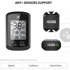 XOSS G+ GPS Bike Computer: Track Your Ride with Confidence! Bluetooth, ANT+, Waterproof, & Long Battery Life