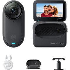 Insta360 GO 3S 128GB Black - 4K Portable Vlogging Camera, 140 Min Battery