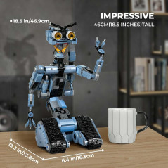 Kit Robot Johnny 5 Télécommandé 1176 pièces - Cadeau Fête Papa