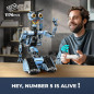 Johnny 5 Robot Building Kit: 1176 Pieces, Remote Control, Rechargeable - Adult Robotics Model Johnny 5 Robot Building Kit: 1176 Pieces, Remote Control, Rechargeable - Adult Robotics Model
