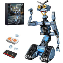 1176-Piece Johnny 5 Robot Building Set with Remote Control – Ideal Gift