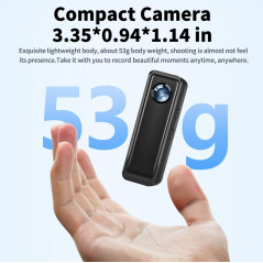 Mini 4K Body Camera: 128GB, Magnetic Clip, Hands-Free POV - Perfect for Sports & Vlogging!