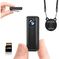 Caméra Body 128GB 4K 30FPS - Mini Cam Sport avec Clip Magnétique